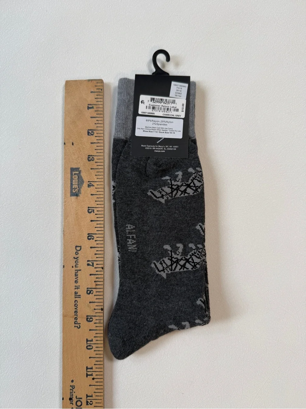 ALFANI Gray Dress Socks | NWT